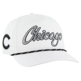 Chicago Cubs Overhand Speckle Hitch Rope Adjustable Hat - White | 47 brand