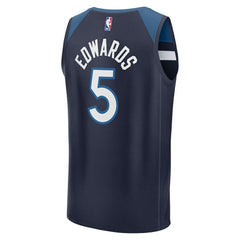 Anthony Edwards Minnesota Timberwolves Fast Break Replica Player Jersey - Icon Edition - Navy | Fanatics outlet