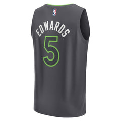 Anthony Edwards Minnesota Timberwolves Fast Break Replica Player Jersey - Statement Edition - Anthracite | Fanatics outlet