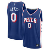 Tyrese Maxey Philadelphia 76ers Fast Break Replica Player Jersey - Icon Edition - Royal | Fanatics for sale