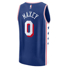 Tyrese Maxey Philadelphia 76ers Fast Break Replica Player Jersey - Icon Edition - Royal | Fanatics for sale