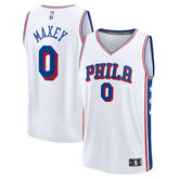 Tyrese Maxey Philadelphia 76ers Fast Break Replica Player Jersey - Association Edition - White | Fanatics sale