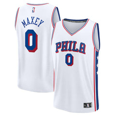 Tyrese Maxey Philadelphia 76ers Fast Break Replica Player Jersey - Association Edition - White | Fanatics sale