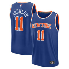 Jalen Brunson New York Knicks Fast Break Replica Player Jersey - Icon Edition - Blue | Fanatics discount
