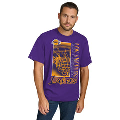 Los Angeles Lakers Tommy Jeans Noah Swish T-Shirt - Purple for sale