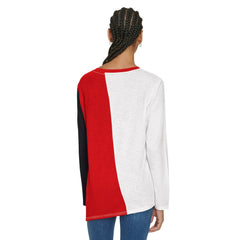Chicago Bulls Tommy Jeans Women's Amelia Color Blocked Long Sleeve T-Shirt sale - White/Red cheap