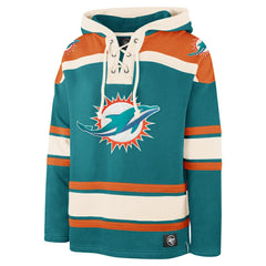 Miami Dolphins '47 Superior Lacer Pullover Hoodie - Aqua sale
