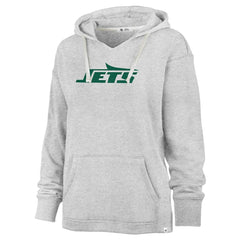 New York Jets '47 Women's Premier Kennedy V-Neck Pullover Hoodie - Gray on sale