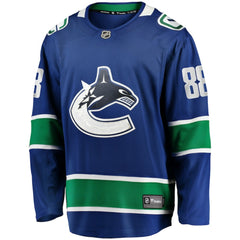Nils Aman Vancouver Canucks Fanatics Home Premier Breakaway Player Jersey Blue