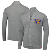 New York Knicks Sportiqe Unisex Henshaw Full-Button Cardigan Sweater - Heather Gray shop