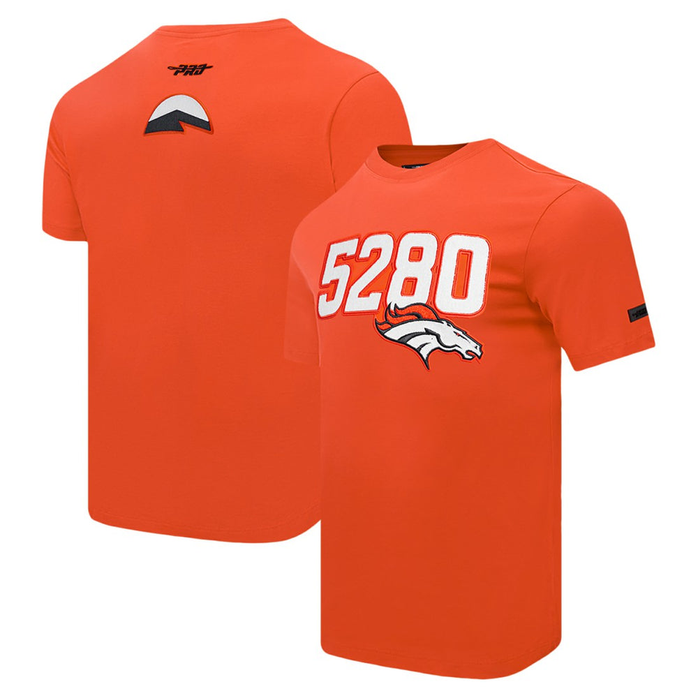 Denver Broncos Pro Standard Frozen Single Jersey T-Shirt - Orange cheap