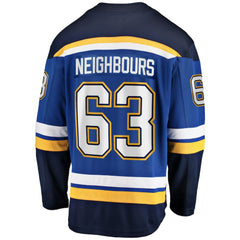 Jake Neighbours St. Louis Blues Fanatics Home Premier Breakaway Player Jersey Blue