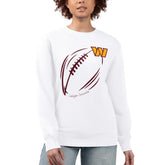 Washington Commanders G-III 4Her by Carl Banks Women's Football Logo Graphic Fleece Tri-Blend Pullover Sweatshirt - White online