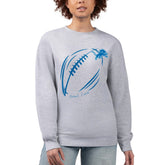 Detroit Lions G-III 4Her by Carl Banks Women's Football Logo Graphic Fleece Tri-Blend Pullover Sweatshirt - Heather Gray discount