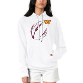 Washington Commanders G-III 4Her by Carl Banks Women's Football Logo Fleece Tri-Blend Pullover Hoodie - White outlet
