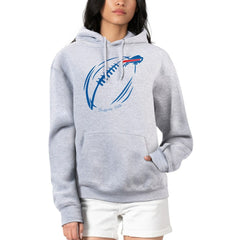 Buffalo Bills G-III 4Her by Carl Banks Women's Football Logo Fleece Tri-Blend Pullover Hoodie - Heather Gray discount