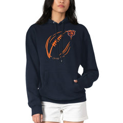 Chicago Bears G-III 4Her by Carl Banks Women's Football Logo Fleece Tri-Blend Pullover Hoodie - Navy outlet