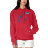 Buffalo Bills G-III 4Her by Carl Banks Women's Football Logo Fleece Tri-Blend Pullover Hoodie - Red sale