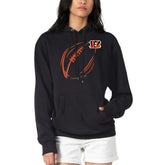 Cincinnati Bengals G-III 4Her by Carl Banks Women's Football Logo Fleece Tri-Blend Pullover Hoodie - Black sale