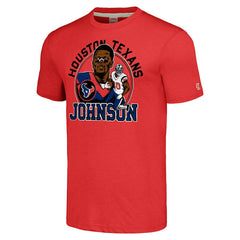 Andre Johnson Houston Texans Homage Caricature Retired Player Tri-Blend T-Shirt - Red cheap