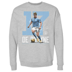Manchester City 500 Level Bold Number Pullover Crewneck Sweatshirt - Heather Gray shop