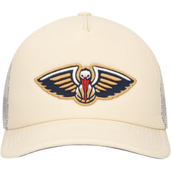 New Orleans Pelicans Trucker Adjustable Hat - Cream | Mitchell & Ness cheap