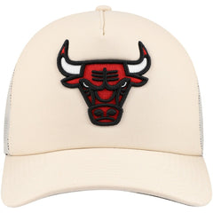 Chicago Bulls Trucker Adjustable Hat - Cream | Mitchell & Ness cheap