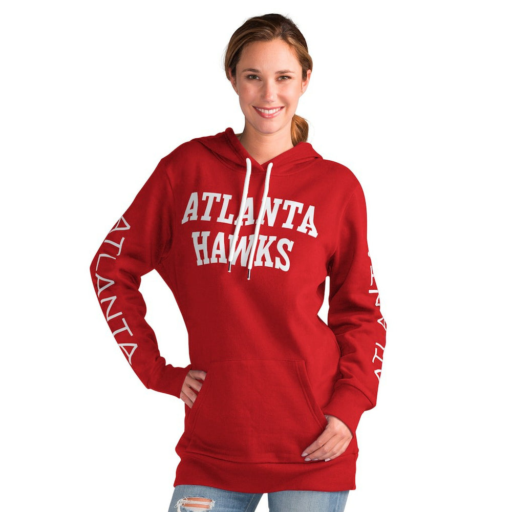 Atlanta Hawks G-III 4Her by Carl Banks Women's Base Coach Pullover Hoodie - Red online