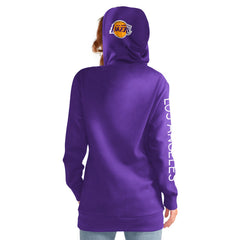 Los Angeles Lakers G-III 4Her by Carl Banks Women's Base Coach Pullover Hoodie - Purple discount