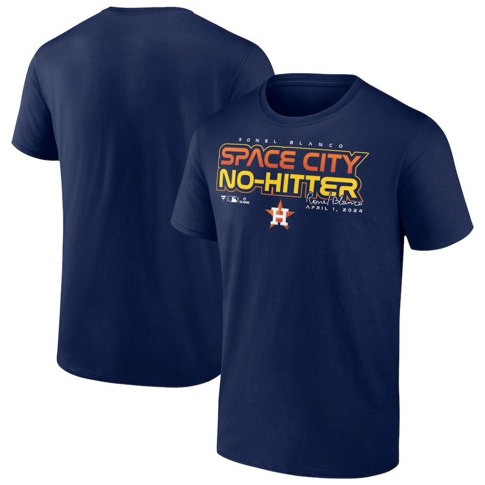 Ronel Blanco Houston Astros Space City No-Hitter T-Shirt - Navy