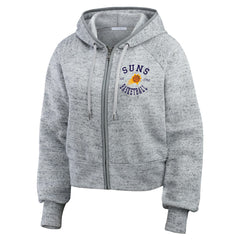 Phoenix Suns WEAR by Erin Andrews Women's Speckled Radiator Full-Zip Hoodie - Heather Gray shop