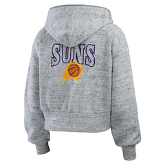 Phoenix Suns WEAR by Erin Andrews Women's Speckled Radiator Full-Zip Hoodie - Heather Gray shop