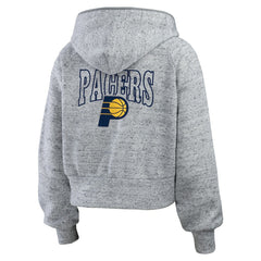 Indiana Pacers WEAR by Erin Andrews Women's Speckled Radiator Full-Zip Hoodie - Heather Gray outlet