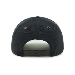 Miami Marlins Laurus Corduroy Hitch Snapback Hat - Black | 47 brand
