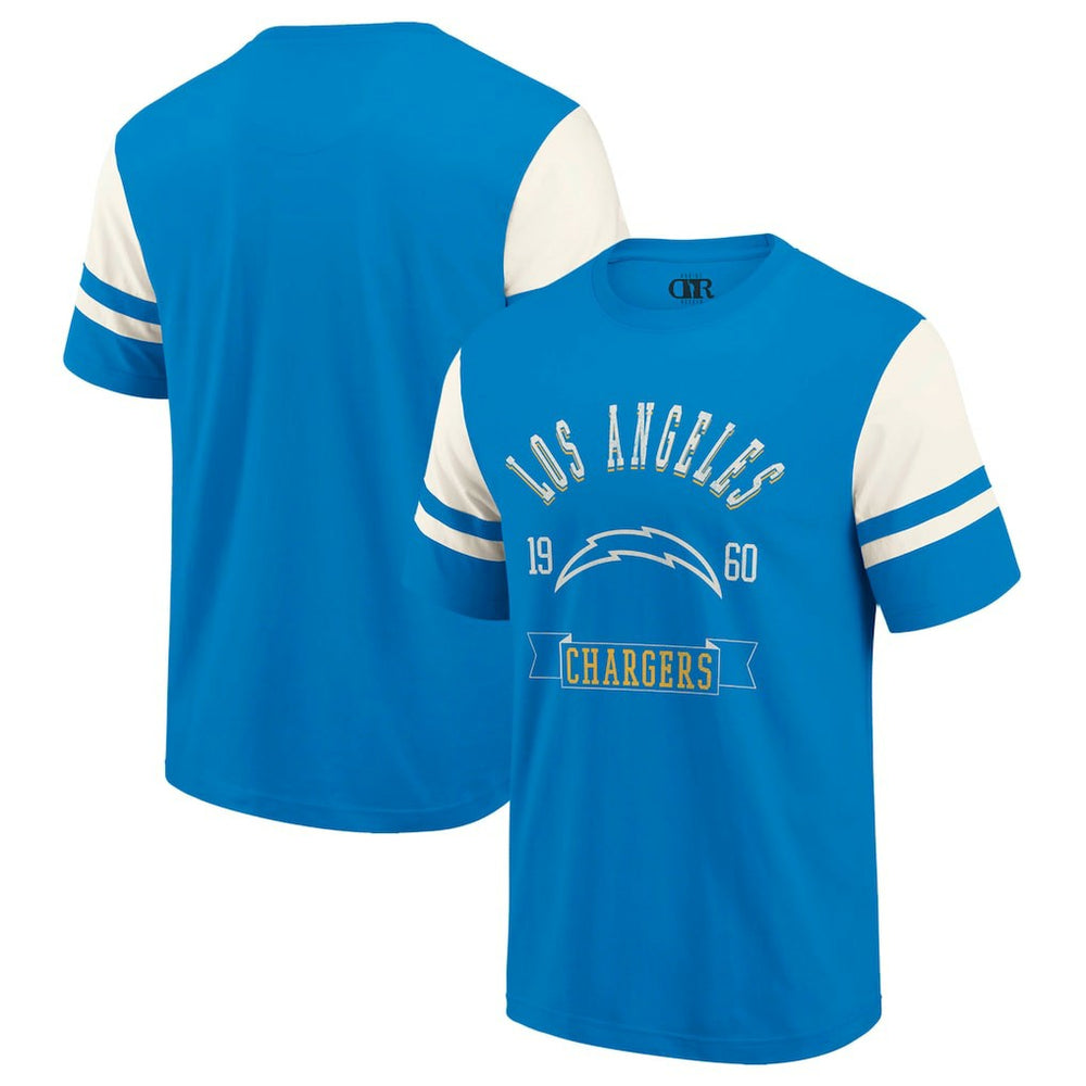 Los Angeles Chargers Darius Rucker Collection Football T-Shirt - Powder Blue cheap