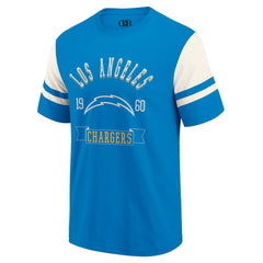 Los Angeles Chargers Darius Rucker Collection Football T-Shirt - Powder Blue cheap