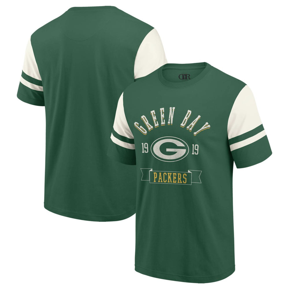 Green Bay Packers Darius Rucker Collection Football T-Shirt - Green online