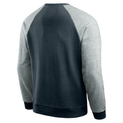 Houston Texans Darius Rucker Collection Colorblock Pullover Sweatshirt - Navy/Heather Gray for sale