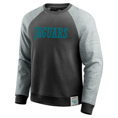 Jacksonville Jaguars Darius Rucker Collection Colorblock Pullover Sweatshirt - Black/Heather Gray discount
