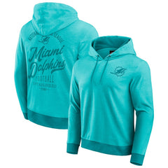 Miami Dolphins Darius Rucker Collection Tonal Knit Pullover Hoodie - Aqua outlet
