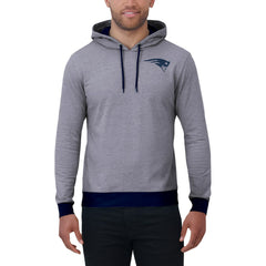 New England Patriots Darius Rucker Collection Tonal Knit Pullover Hoodie - Navy on sale