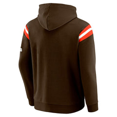 Cleveland Browns Darius Rucker Collection Football Washed Pullover Hoodie - Brown for sale