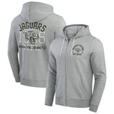 Jacksonville Jaguars Darius Rucker Collection Vintage Stripe Full-Zip Hoodie - Heather Gray sale