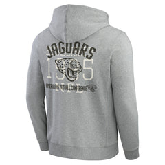 Jacksonville Jaguars Darius Rucker Collection Vintage Stripe Full-Zip Hoodie - Heather Gray sale