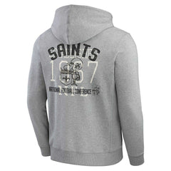 New Orleans Saints Darius Rucker Collection Vintage Stripe Full-Zip Hoodie - Heather Gray outlet