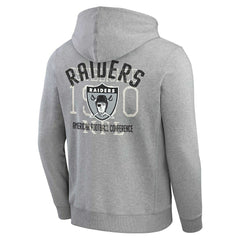 Las Vegas Raiders Darius Rucker Collection Vintage Stripe Full-Zip Hoodie - Heather Gray cheap