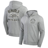 Cincinnati Bengals Darius Rucker Collection Vintage Stripe Full-Zip Hoodie - Heather Gray sale