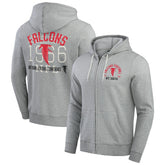 Atlanta Falcons Darius Rucker Collection Vintage Stripe Full-Zip Hoodie - Heather Gray cheap