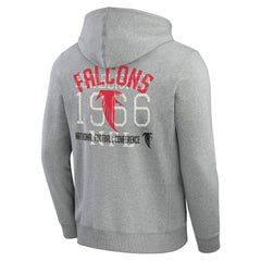 Atlanta Falcons Darius Rucker Collection Vintage Stripe Full-Zip Hoodie - Heather Gray cheap