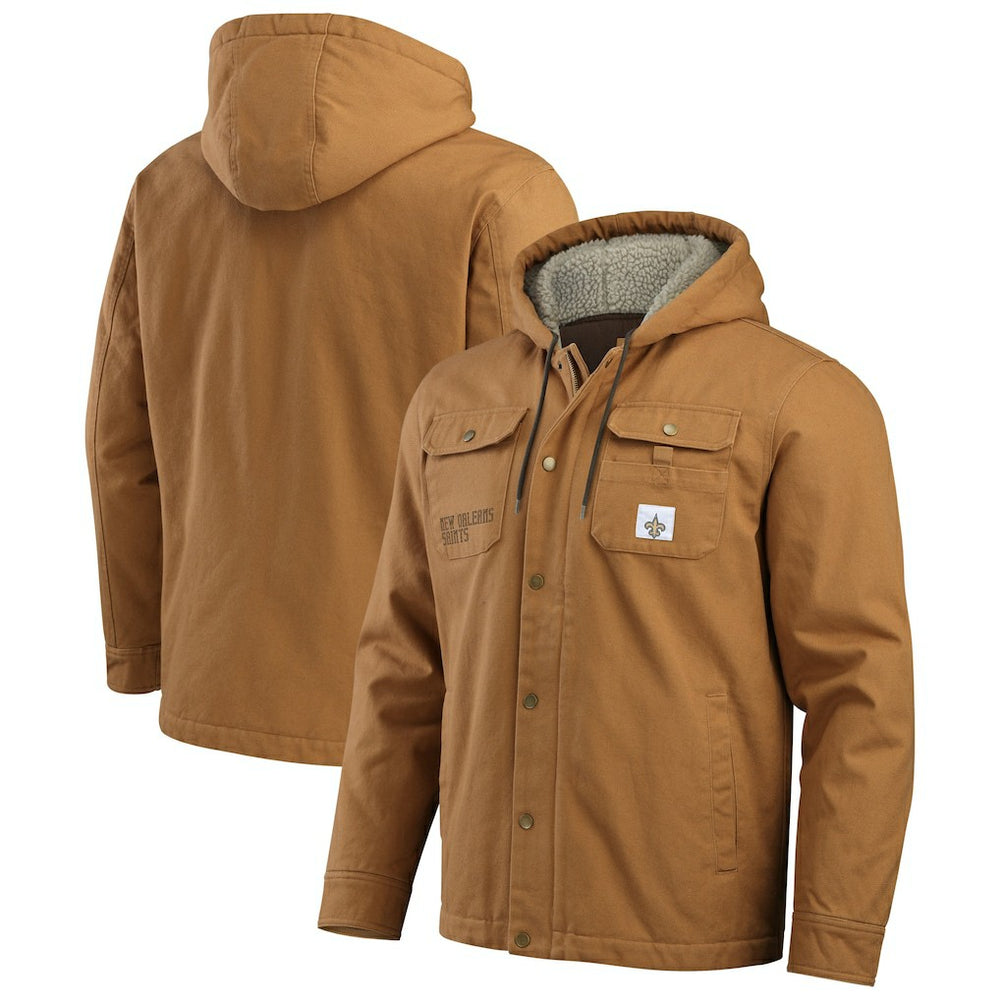 New Orleans Saints Darius Rucker Collection Canvas Full-Zip Hoodie Jacket - Tan outlet